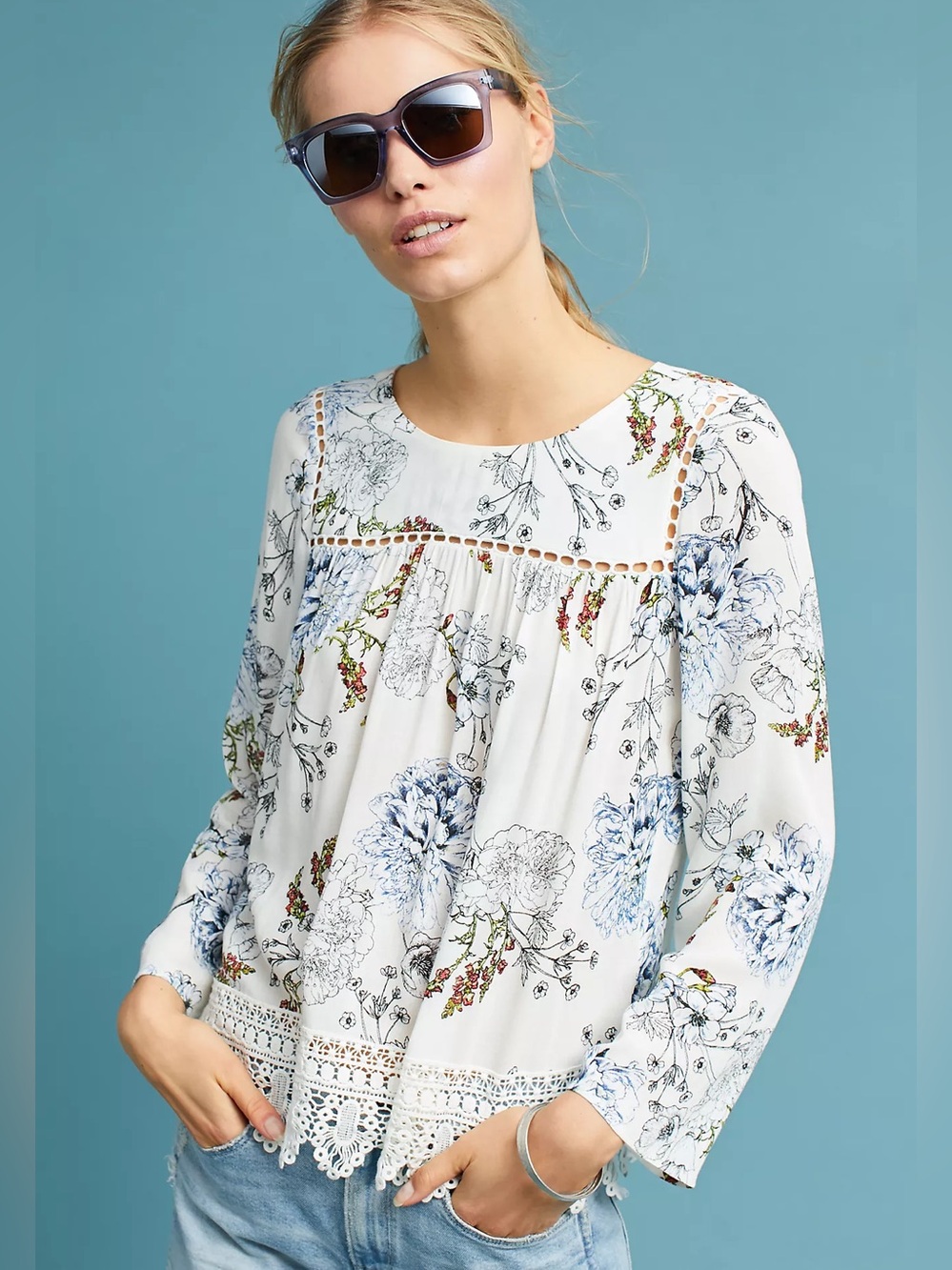 Anthropologie Maeve Southern Belle Swing Top Size Small